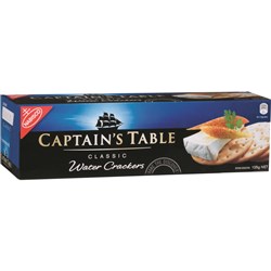 CAPTAIN&#39;S TABLE CLASSIC WATER CRACKERS (125G)