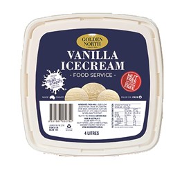 GOLDEN NORTH GLUTEN FREE VANILLA ICE CREAM (4L)