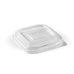 BIOPAK PET LID FOR 280/480/630ML TAKEAWAY BASE 50&#39;S (12)