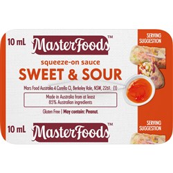 MASTERFOODS PORTION CONTROL SWEET N SOUR SAUCE (100 X 10ML)