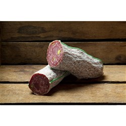 BORGO PROSCIUTTO &amp; PISTACHIO SALAMI APPROX 750G {PRICE PER KG}