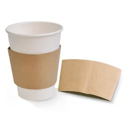 GREENMARK CUP SLEEVE FOR 12 &amp; 16OZ COFFEE CUPS 100’S