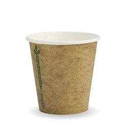 BIOPAK 6OZ SINGLE WALL KRAFT COFFEE CUP 50&#39;S (20)