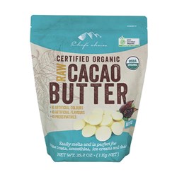 CHEFS CHOICE ORGANIC RAW CACAO BUTTER BUTTONS (1KG)