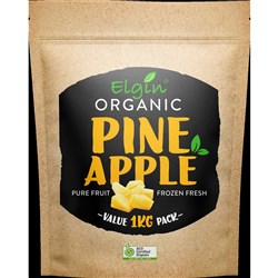 ELGIN ORGANIC PINEAPPLE DICED 1KG (10)