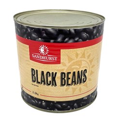 SANDHURST BLACK BEANS TIN (A9)