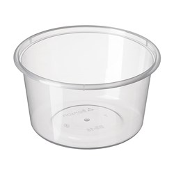 BONSON CLEAR ROUND TUB 440ML 50’S