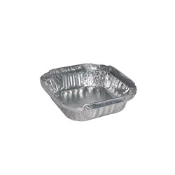 BONSON SMALL SQUARE FOIL TRAY SHALLOW 100’S