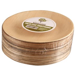 ONE TREE PALM LEAF ROUND PLATE 250MM 100’S