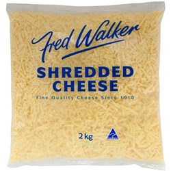 FRED WALKER SHREDDED TASTY CHEESE (2KG)