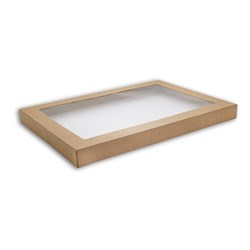 TAILORED PACKAGING LID WITH WINDOW FOR MEDIUM KRAFT BOX 100’S