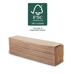 FUTURE FRIENDLY ULTRASLIM BROWN PAPER HAND TOWELS 200’S