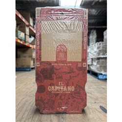 EL CAPITANO CUSTOM BROWN &amp; RED 13-INCH PIZZA BOXES 75’S