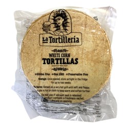 LA TORTILLERIA GLUTEN FREE WHITE CORN TORTILLA 12.5CM (1KG)