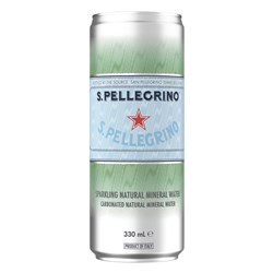 SAN PELLEGRINO SPARKLING NATURAL MINERAL WATER (24 X 330ML)