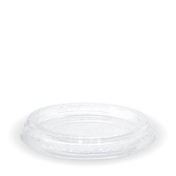 BIOPAK FLAT LID FOR 150-280ML CUP 50&#39;S (20)