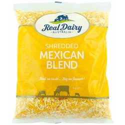 REAL DAIRY MEXICAN BLEND SHRED CHEESE (2KG)