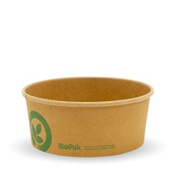 BIOPAK MEDIUM KRAFT PLA LINED BOWL 50'S (8)