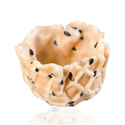 LA ROSE BLACK SESAME SAVORY WAFFLE BASKETS 120’S