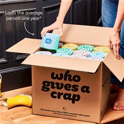 WHO GIVES A CRAP RECYCLED TOILET PAPER 3-PLY