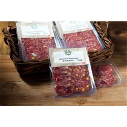 BORGO SLICED PROSCIUTTO &amp; PISTACHIO SALAME (12 X 100G)