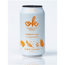 OK MANDARIN CITRUS SPARKLING WATER (16 X 375ML)