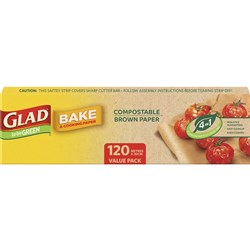 GLAD COMPOSTABLE BAKING PAPER 30CM X 120M