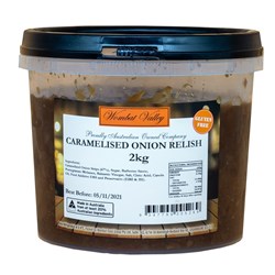 WOMBAT GLUTEN-FREE CARAMELISED ONION RELISH (2KG)