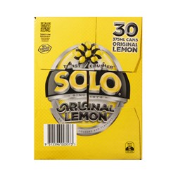 SCHWEPPES SOLO ORIGINAL LEMON CANS CUBE (30 X 375ML)