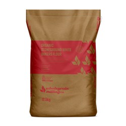 WG MILL CO ORGANIC BAKERS WHITE STONEGROUND UNBLEACHED FLOUR (12.5KG)