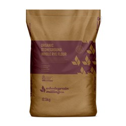 WG MILL CO ORGANIC WHOLE RYE FLOUR (12.5KG)