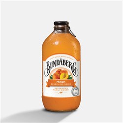 BUNDABERG PEACH SPARKLING DRINK (12 X 375ML)