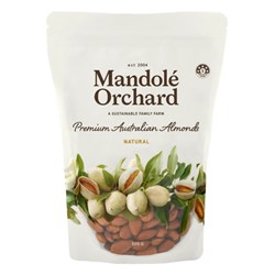 MANDOLE ORCHARD NATURAL RAW ALMONDS (12 X 500G)