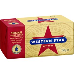 WESTERN STAR SALTED BUTTER (32 X 250G)