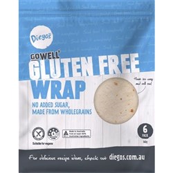 DIEGOS GLUTEN FREE VEGAN TORTILLAS 10 INCH (12 PACKS)