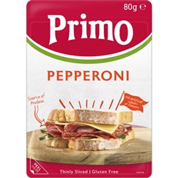 PRIMO PEPPERONI HOT SLICED SALAMI (8 X 80G)