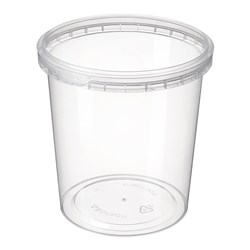 BONSON TAMPER EVIDENT ROUND TUB 1080ML (25&#39;S)