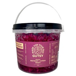 GUTSY ORGANIC BEETROOT AND CITRUS KRAUT (1.9KG)