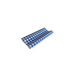 GINGHAM BLACK/BLUE/GREEN GREASEPROOF SHEETS HALF 190X150MM 400’S