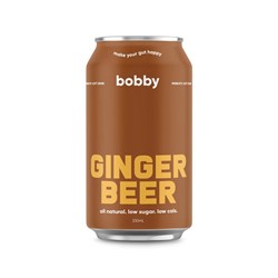 BOBBY&#39;S PREBIOTIC GINGER BEER SOFT DRINK (12 X 330ML)