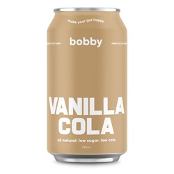 BOBBY&#39;S PREBIOTIC VANILLA COLA DRINK (12 X 330ML)