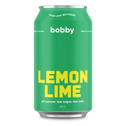 BOBBY&#39;S PREBIOTIC LEMON LIME DRINK (12 X 330ML)