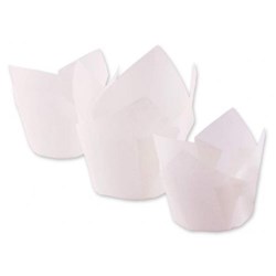 TULIP BAKING CUPS WHITE 50/90MM 250’S