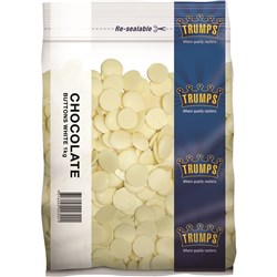 TRUMPS WHITE CHOCOLATE BITS (1KG)