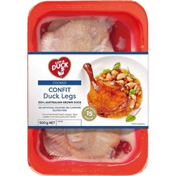 LUV A DUCK CONFIT DUCK LEGS APPROX 500G {PRICE PER KG}