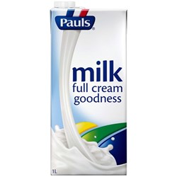 PAULS FULL CREAM DAIRY MILK UHT 1L (12)