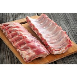 SCHULZ USA PORK SPLIT BELLY RIBS APPROX 3KG {PRICE PER KG}