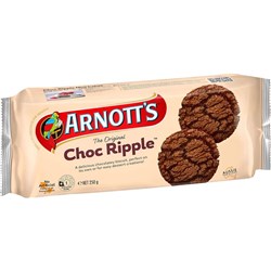 ARNOTT&#39;S CHOC RIPPLE BISCUITS (250G)