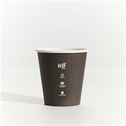 PINNACLE TRULY ECO BLACK COFFEE CUP 6OZ SINGLE WALL 50’S