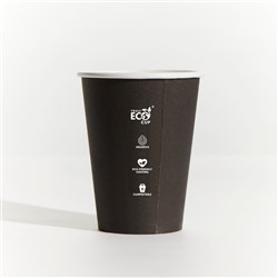 PINNACLE TRULY ECO BLACK COFFEE CUP 10OZ SINGLE WALL 50’S